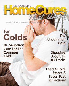 Home cures that work on the common cold, september 2013