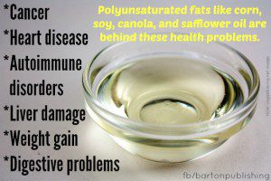 polyunsaturated fats are responsible for health problems