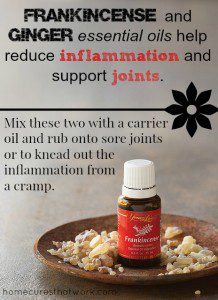 frankincense and ginger essential oils reduce inflammation