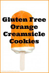 Gluten Free Orange Creamsicle Cookies