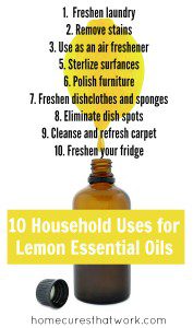 household uses lemon essential oil