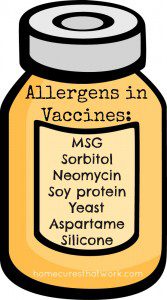 allergens in vaccines