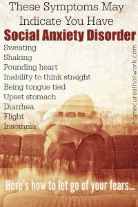 Social anxiety disorder symptoms