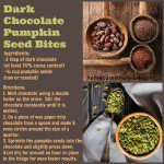 dark chocolate pumpkin seed bites dark chocolate pumpkin seed bites