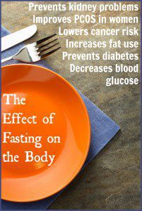 The effect of fasting on the body 