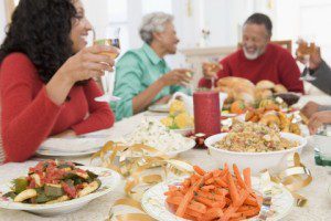 healthy holiday family eating dreamstime 7760684