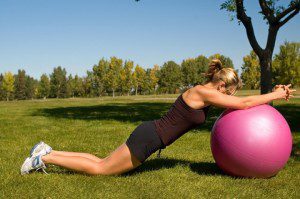 ab roll exercise ball dreamstime 3196088