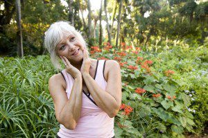 640 mature woman park exercise menopause relief dreamstime 11518721