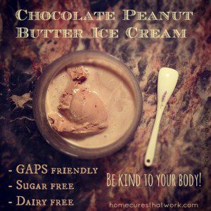 Chocolate Peanut Butter GAPS ice cream