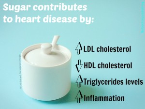 sugar contributes to heart disease
