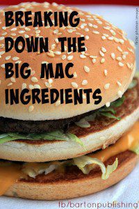 breaking down the big mac ingredients