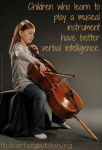 Children who play instruments have better verbal intelligence
