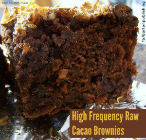 high frequency raw cacao brownies
