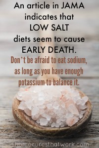 Low salt diet leads to early death