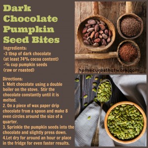 dark chocolate pumpkin seed bites 