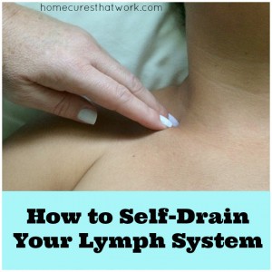 how to self drain your lymph system