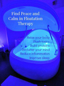 peace and calm floatation therapy