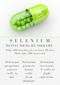 Selenium to stay young
