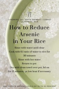 reduce arsenic in rice