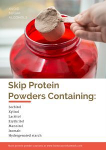 Skip Protein Powders Containing